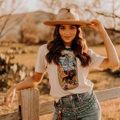 Drink Up Cowboy Graphic Tee