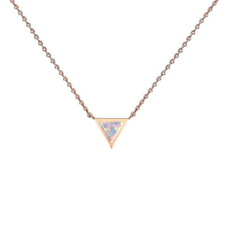 Ladies Opalite Necklace Collarbone Chain