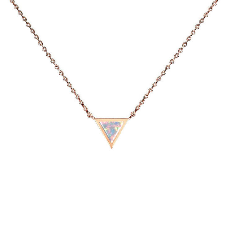 Ladies Opalite Necklace Collarbone Chain