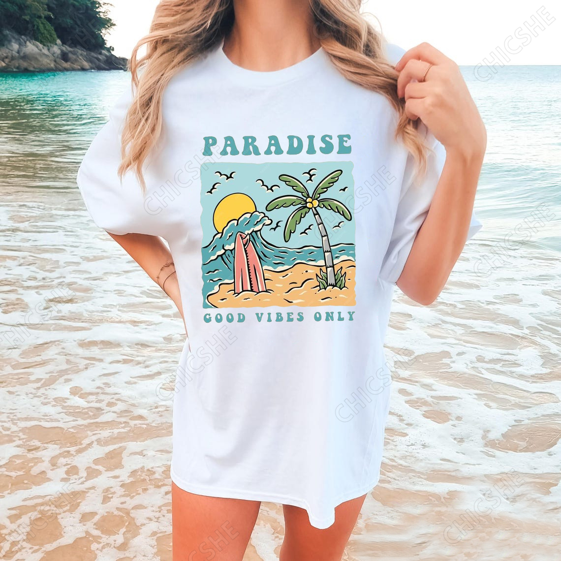 Paradise Good Vibes Only T-Shirt