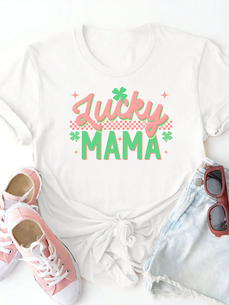 Mom Letter Butterfly Flower Print