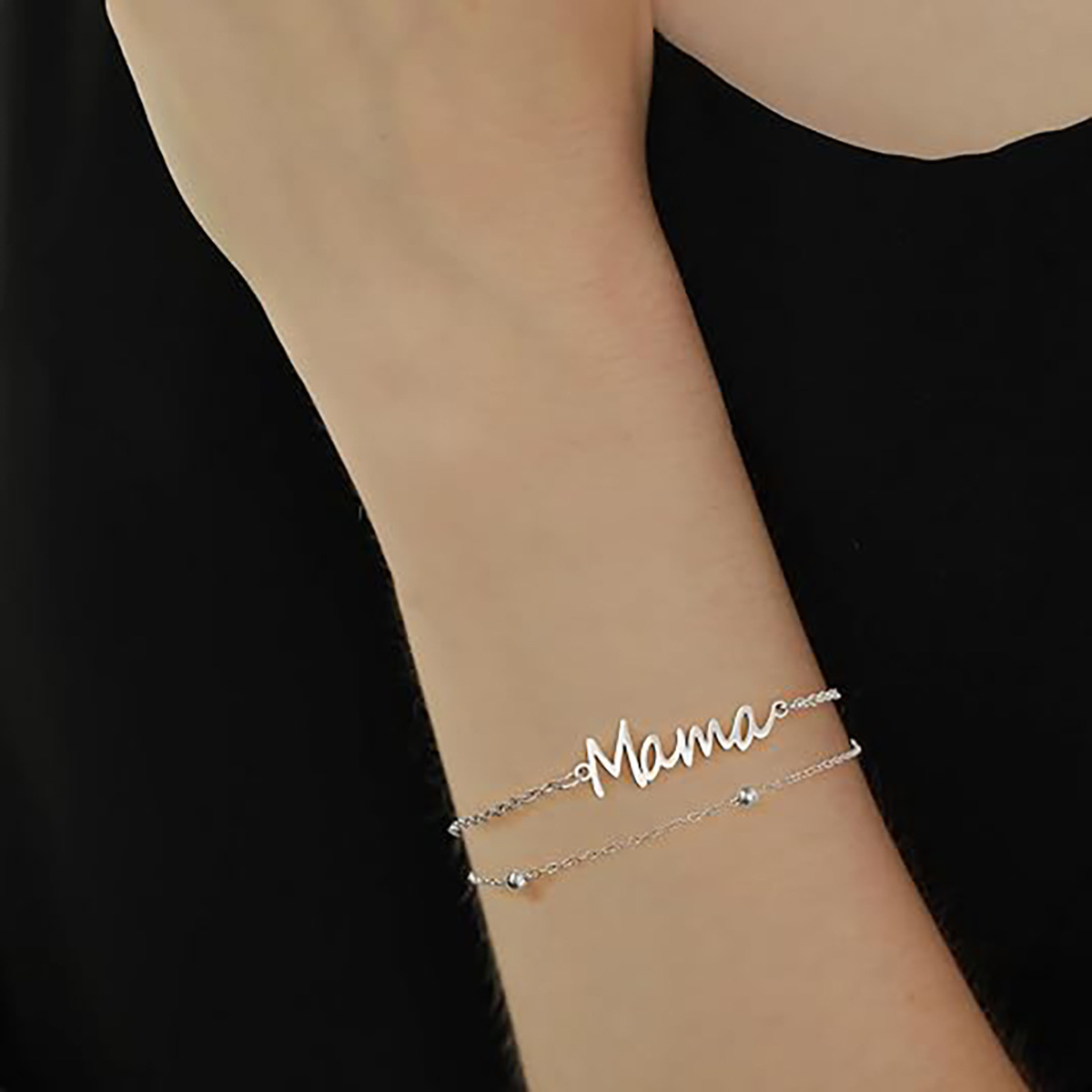 Mama Double Bead Bracelet