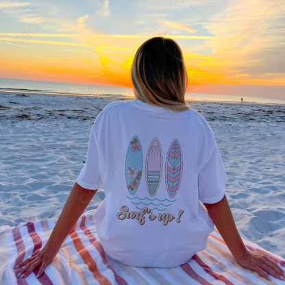 Surf's Up! Print T-Shirt