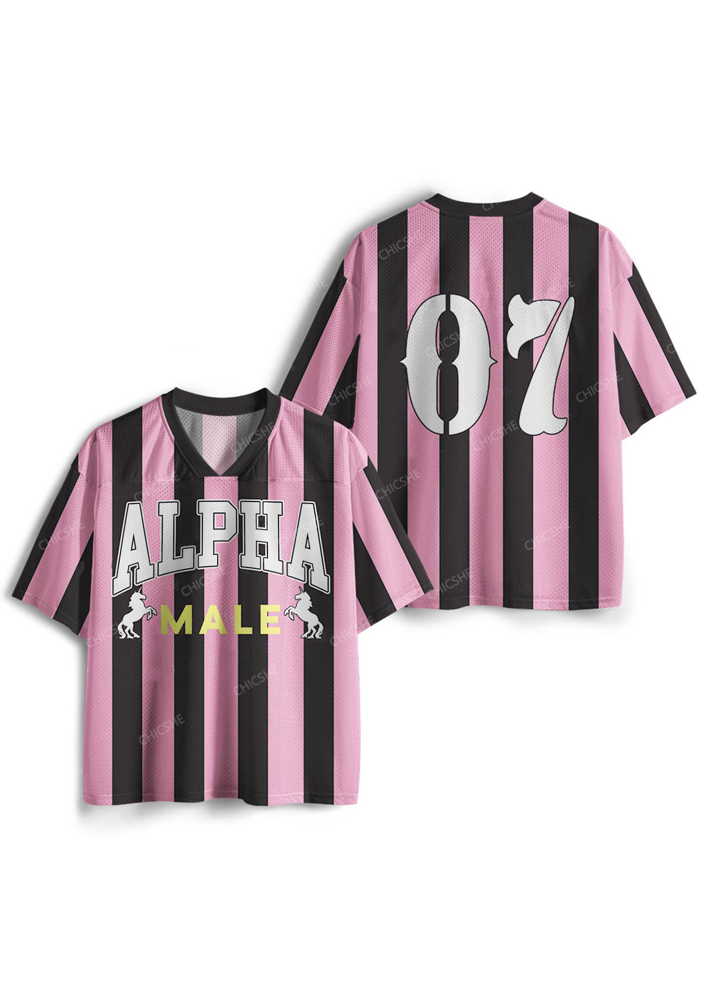 Alpha Male Y2K Mesh Jersey Shirts Chicshe 