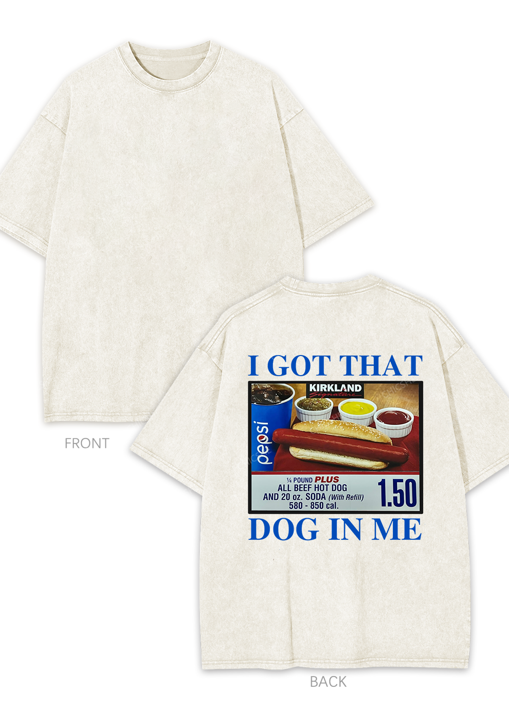 Chicshe I Got That Dog In Me Y2K Shirts Washed Tee