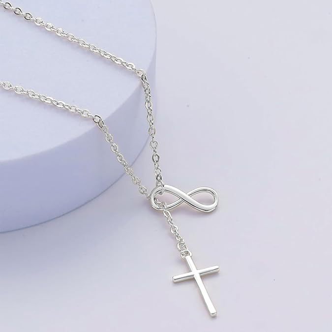 Mobius Strip Cross Necklace