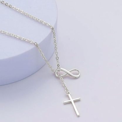 Mobius Strip Cross Necklace