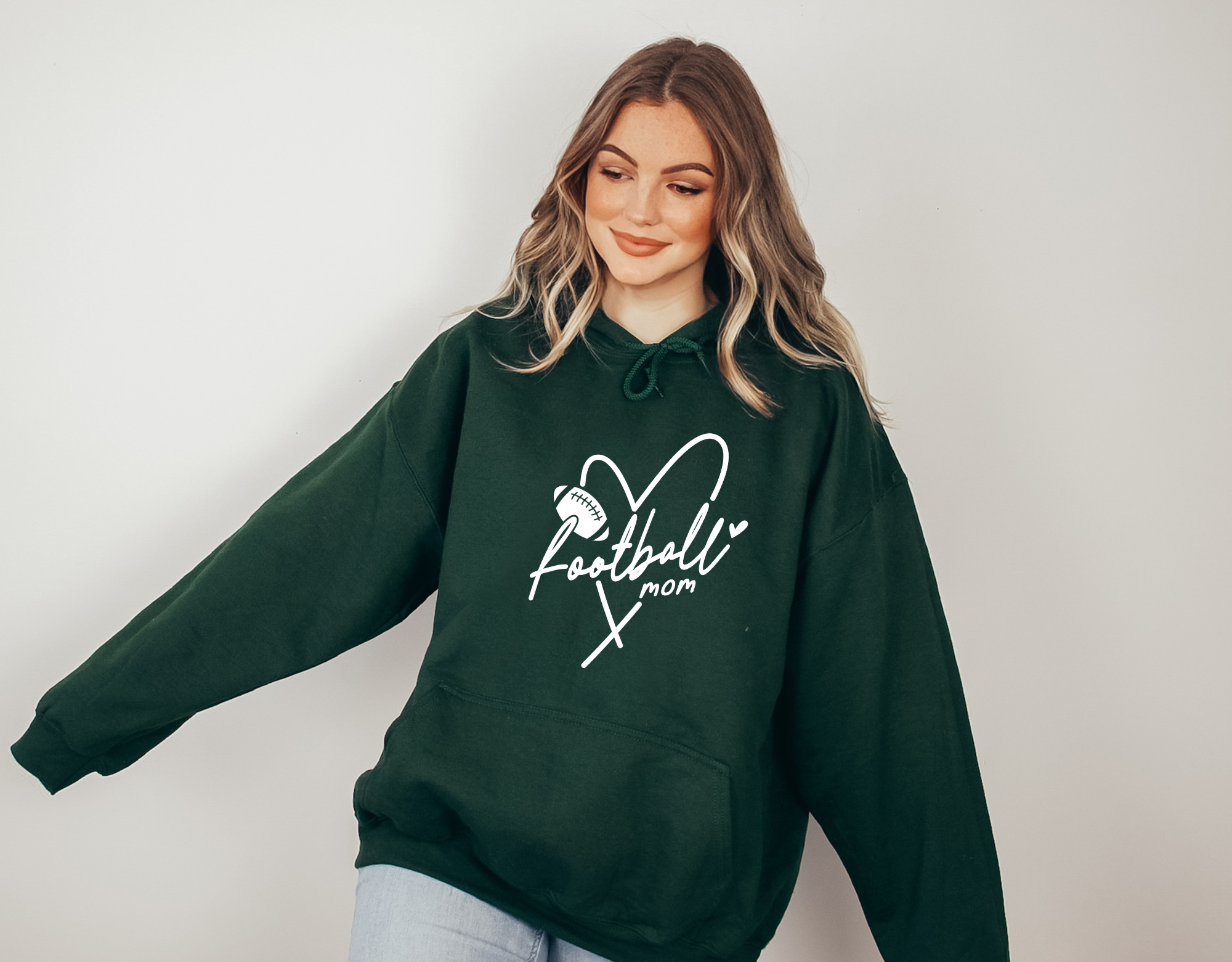 Football Mom Hoodie Sweatshirt