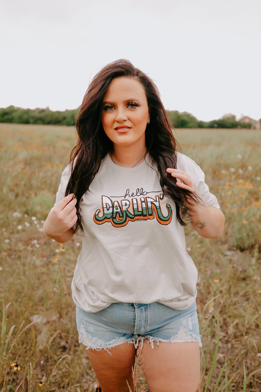 Hello Darlin Graphic Tee Cowgirl T-shirt