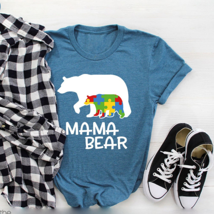 Autism Mama Bear Shirt,