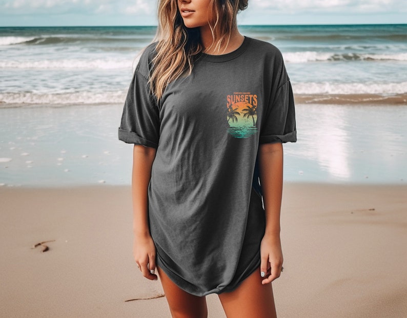 Forever Chasing Sunsets Tee Sun Seeker T-shirt Beach Tee Sunset T-shirt