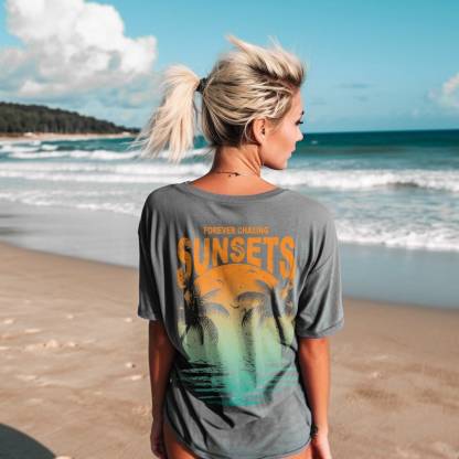 Forever Chasing Sunsets Tee Sun Seeker T-shirt Beach Tee Sunset T-shirt