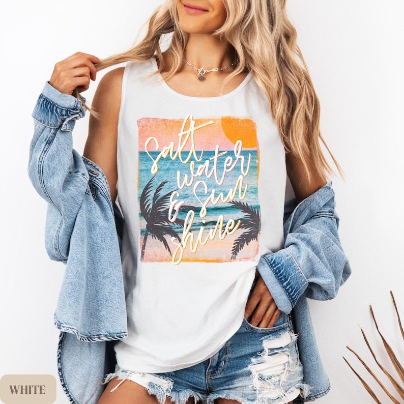 Sunset Beach Vacation Tank Top