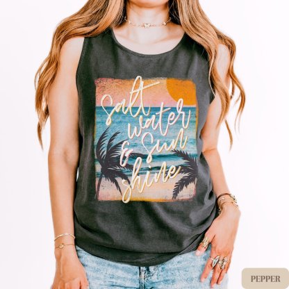 Sunset Beach Vacation Tank Top