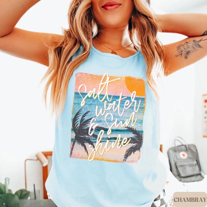 Sunset Beach Vacation Tank Top
