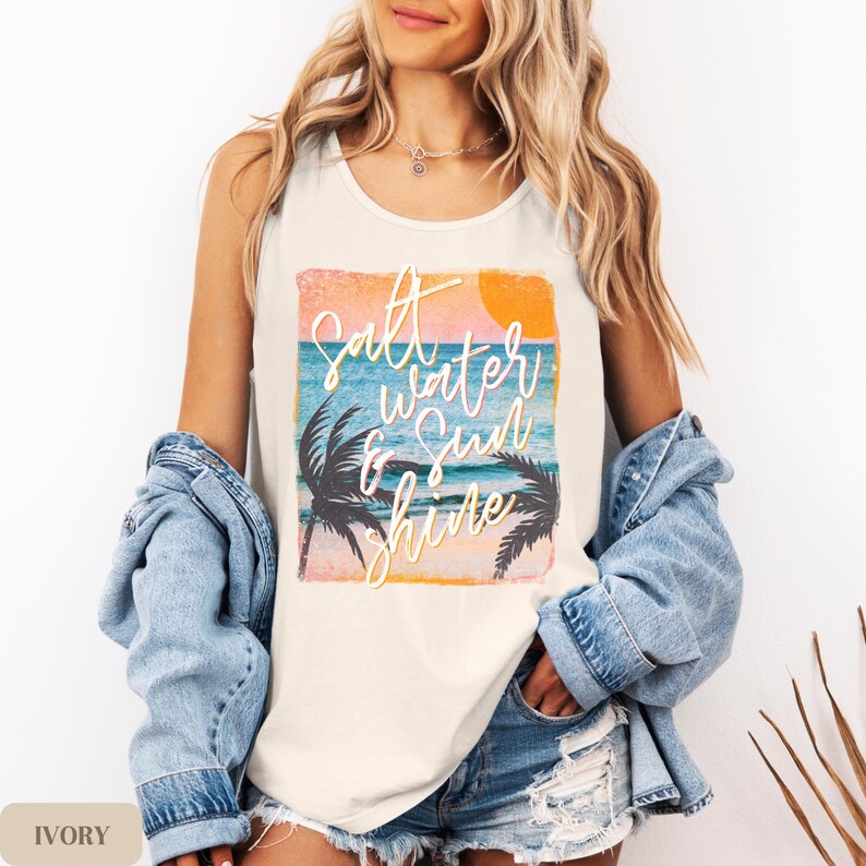 Sunset Beach Vacation Tank Top
