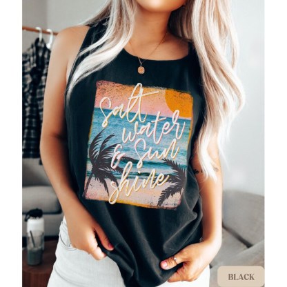 Sunset Beach Vacation Tank Top