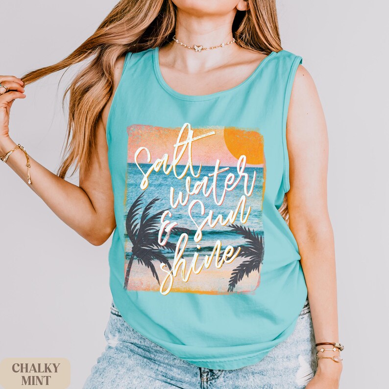 Sunset Beach Vacation Tank Top