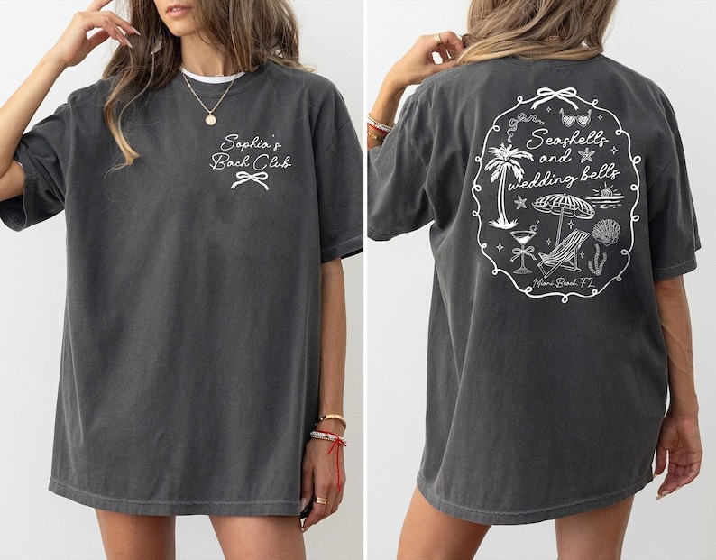 Custom Beach Bachelorette Shirts Bach Club Bachelorette Gift