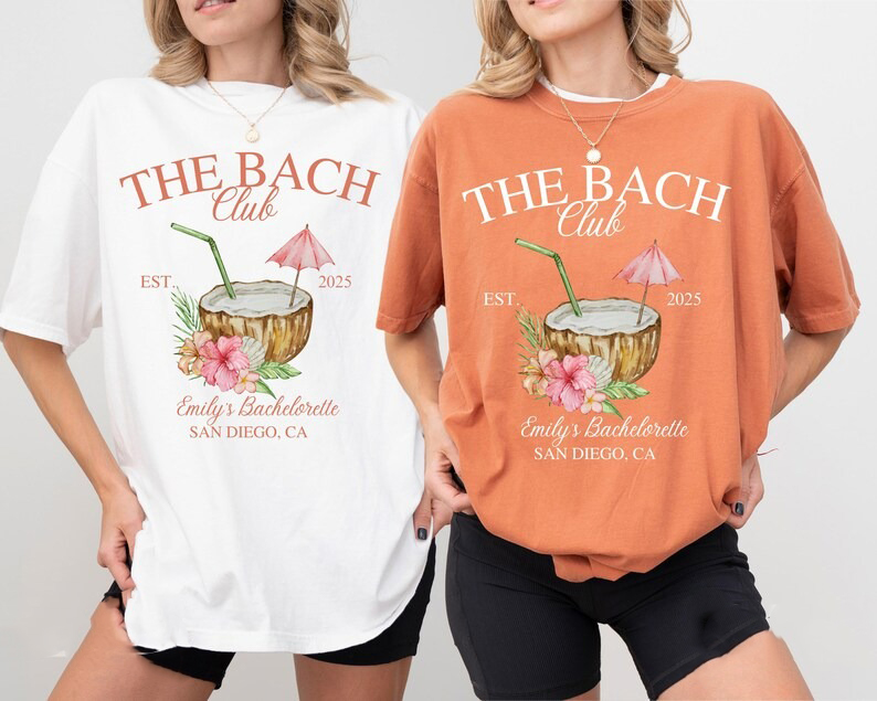Custom The Bach Club Bachelorette Party Shirts Luxury Bachelorette Merch Shirt
