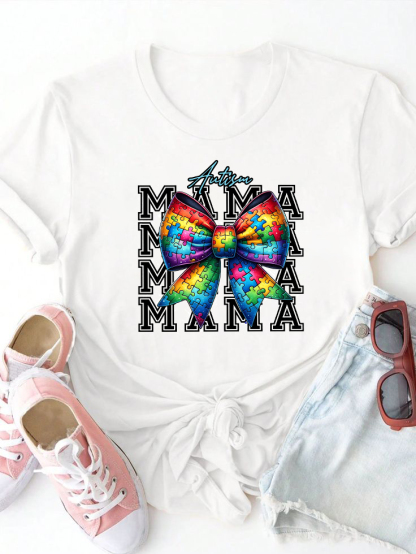 MAMA Bow Letter T-shirt