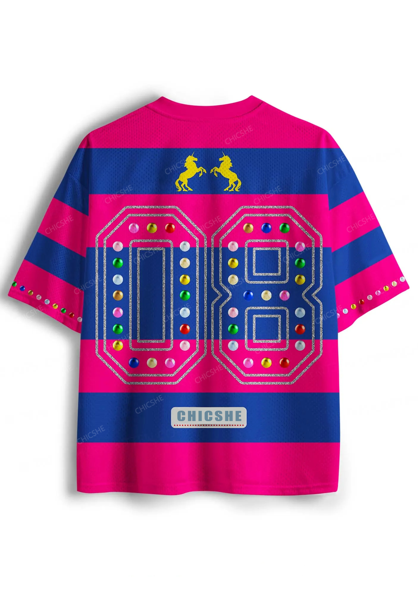 Pink Autism Y2K Sport Jersey Shirts Chicshe