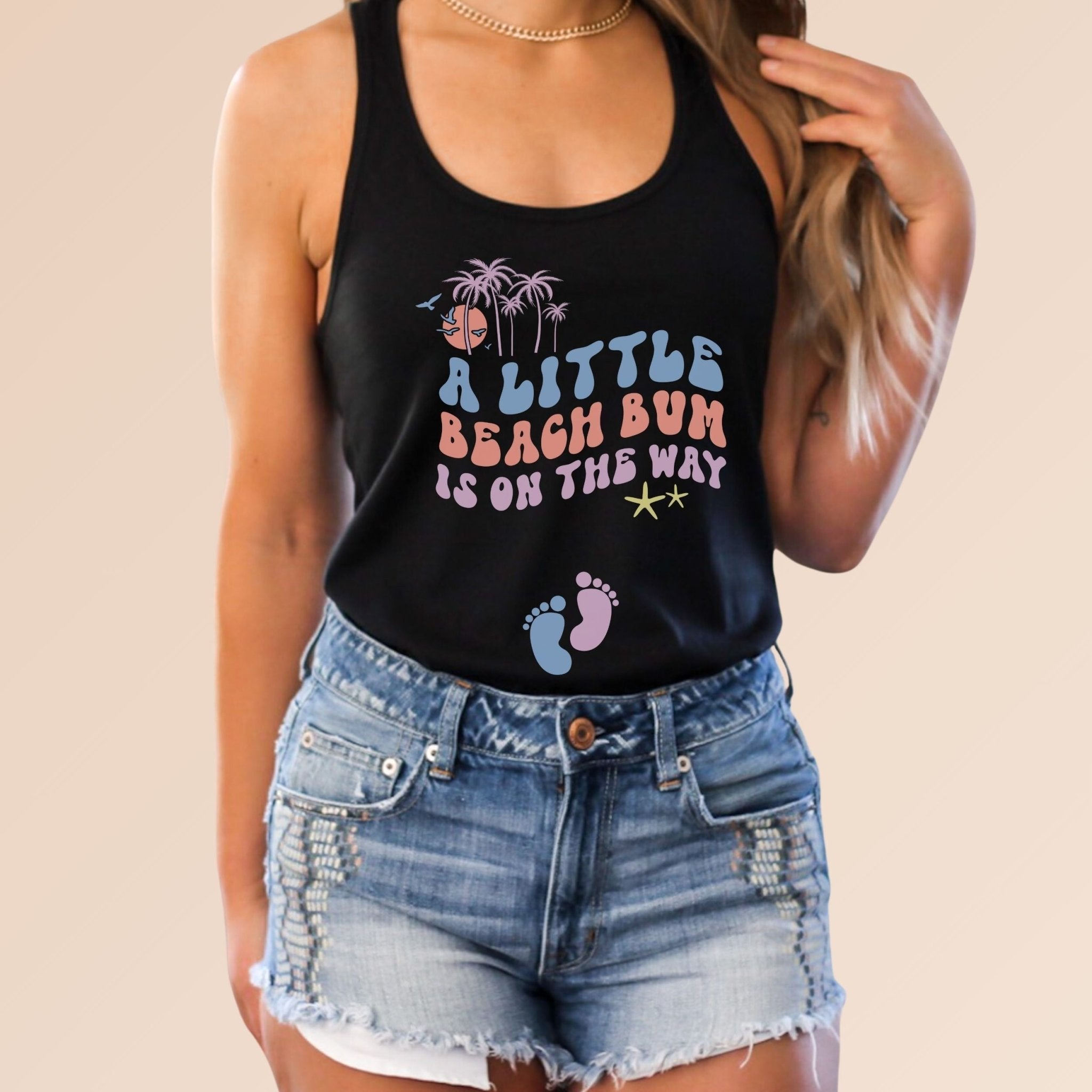 Little Beach Bum On The Way Tank Top