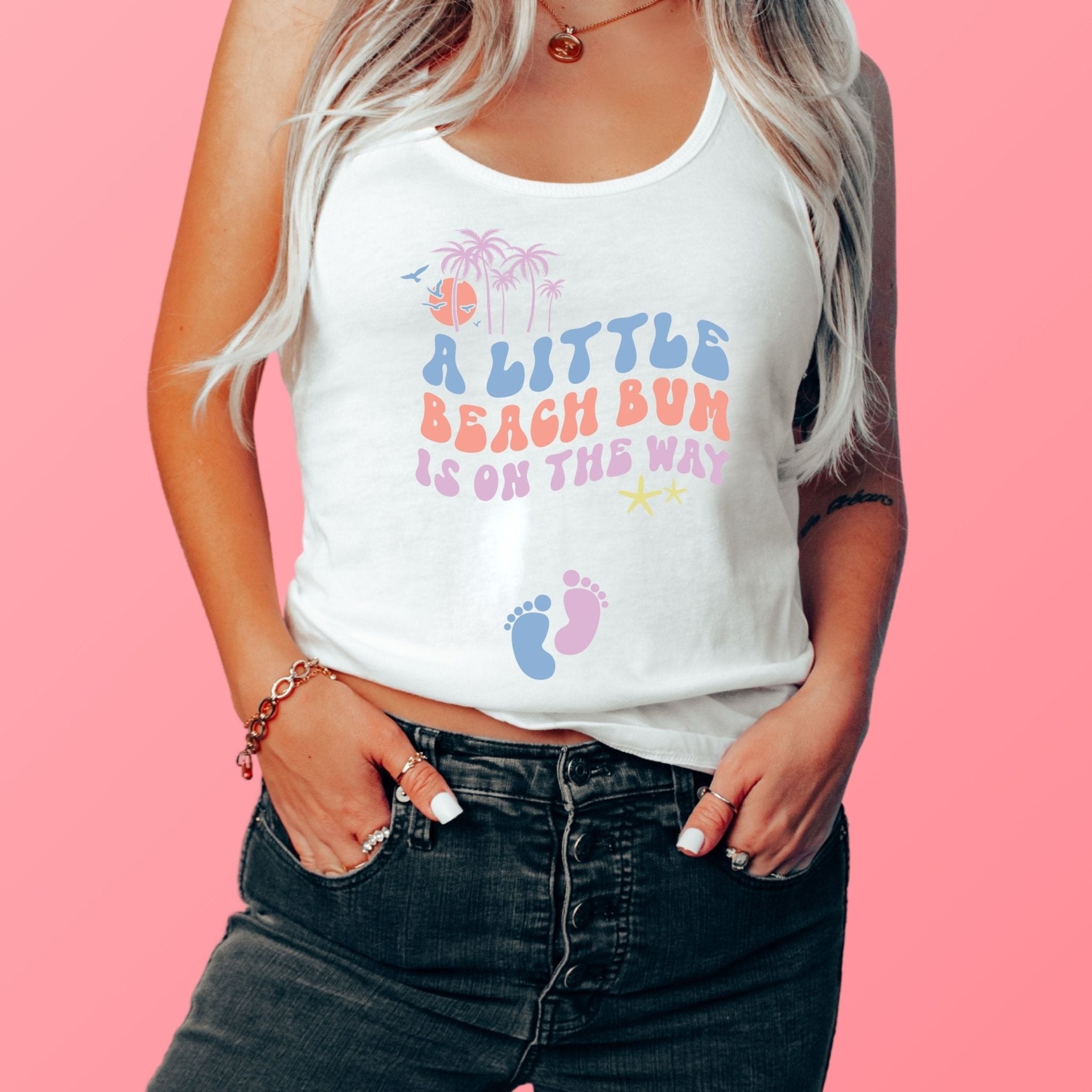 Little Beach Bum On The Way Tank Top