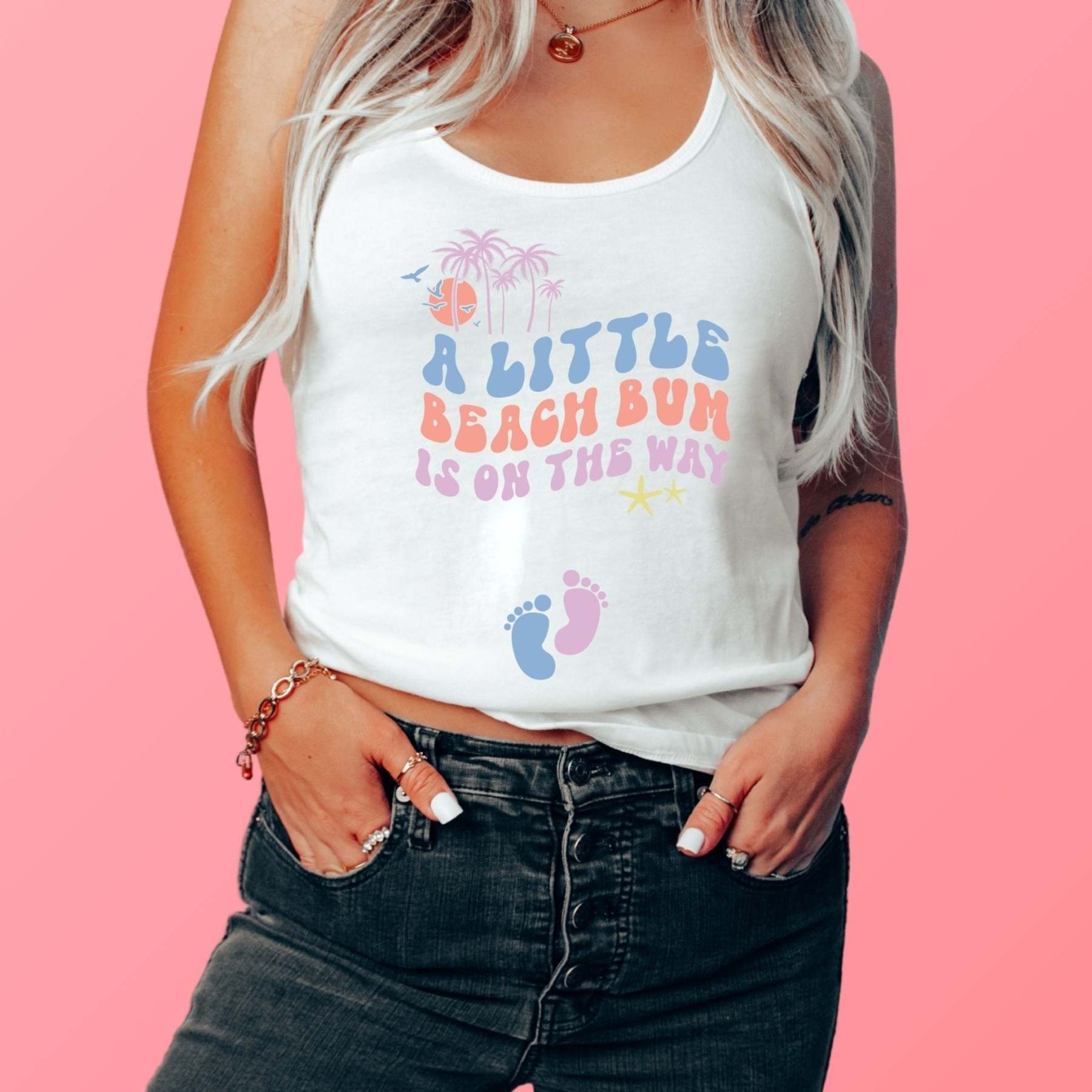Little Beach Bum On The Way Tank Top