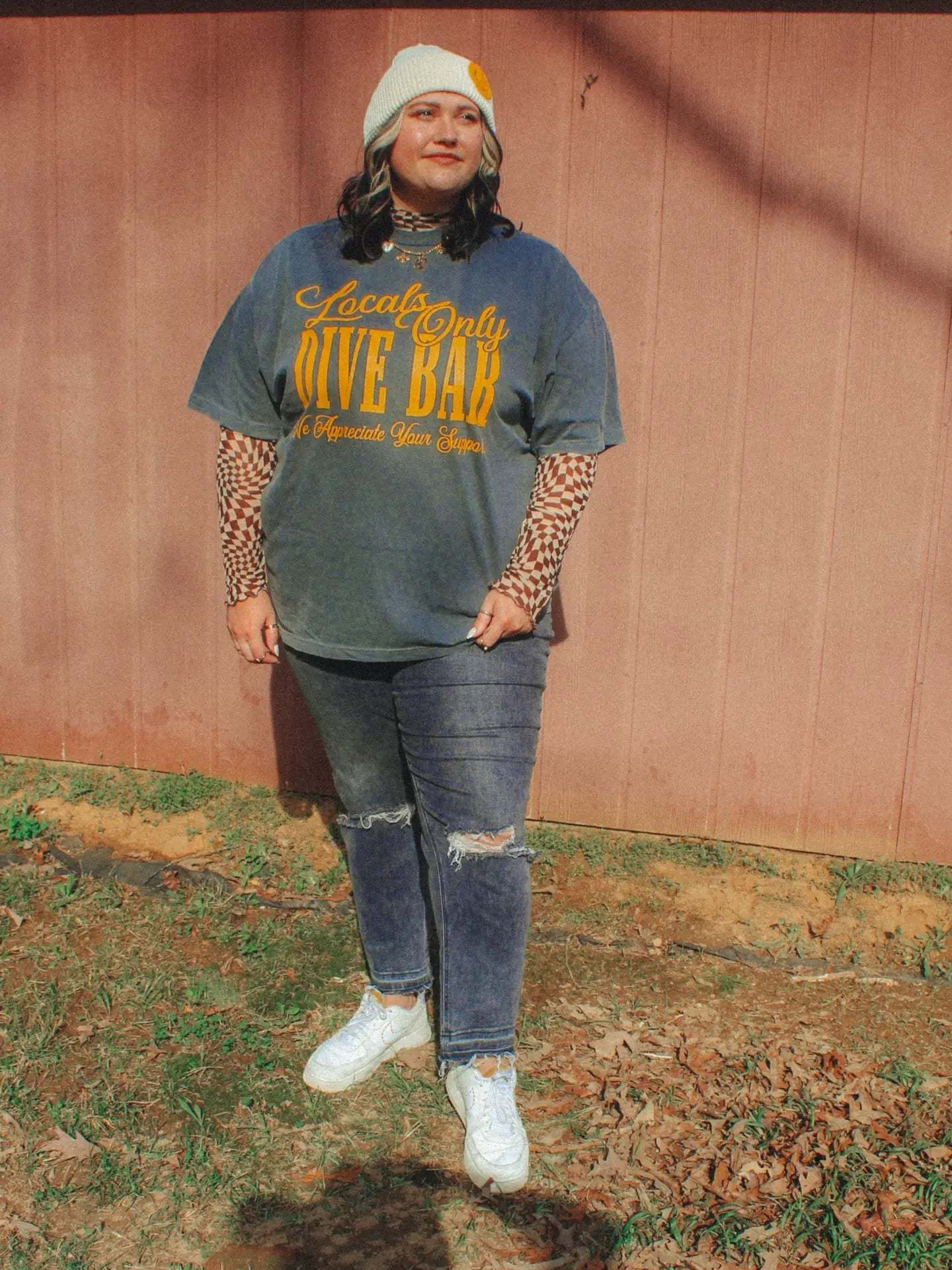 Locals Only Dive Bar Oversized Graphic Tee