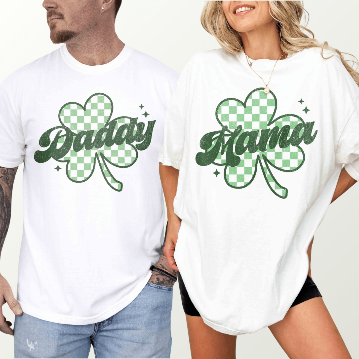 Mama Daddy Clover Shirts