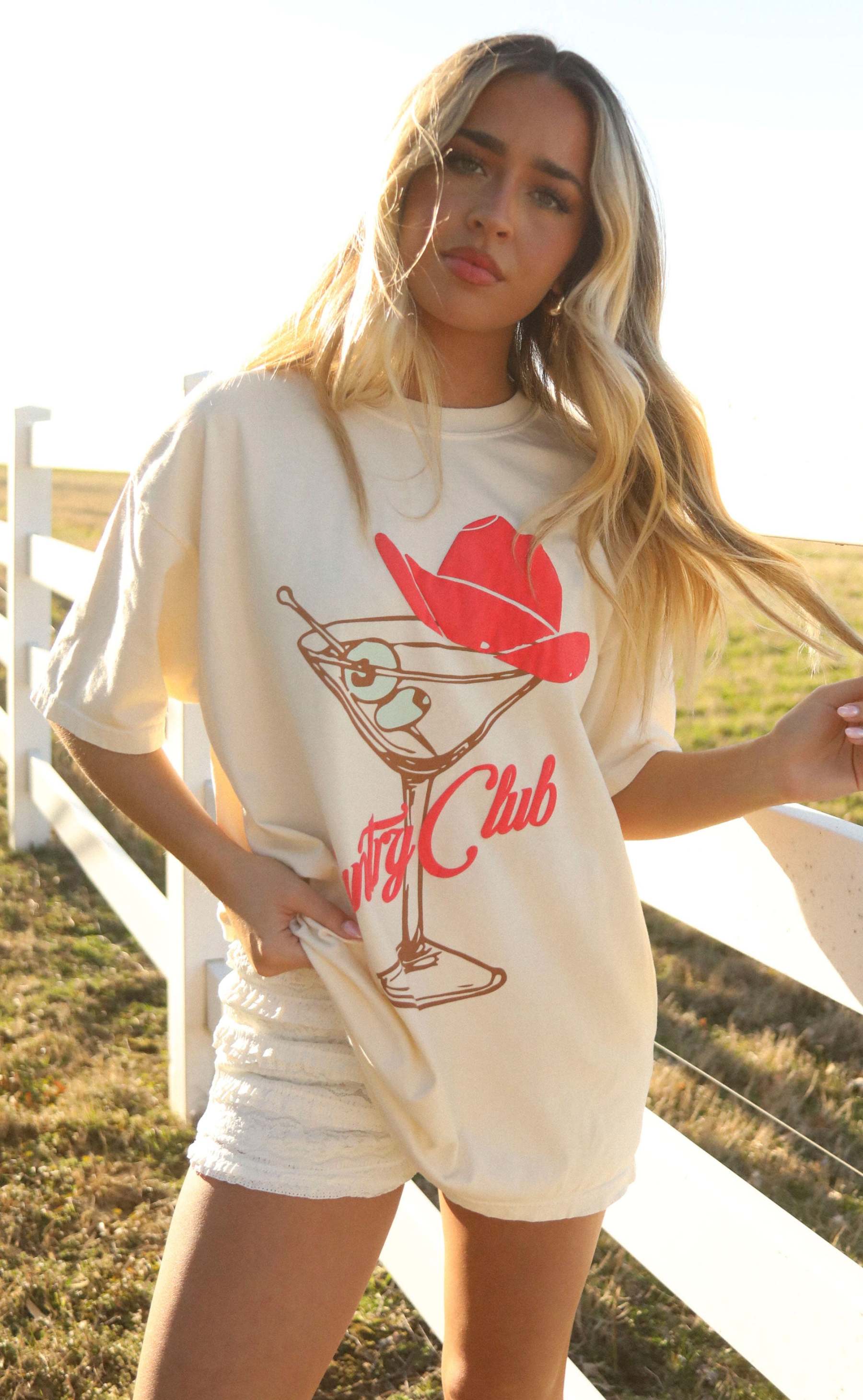 Charlie Southern Country Club Martini Tee