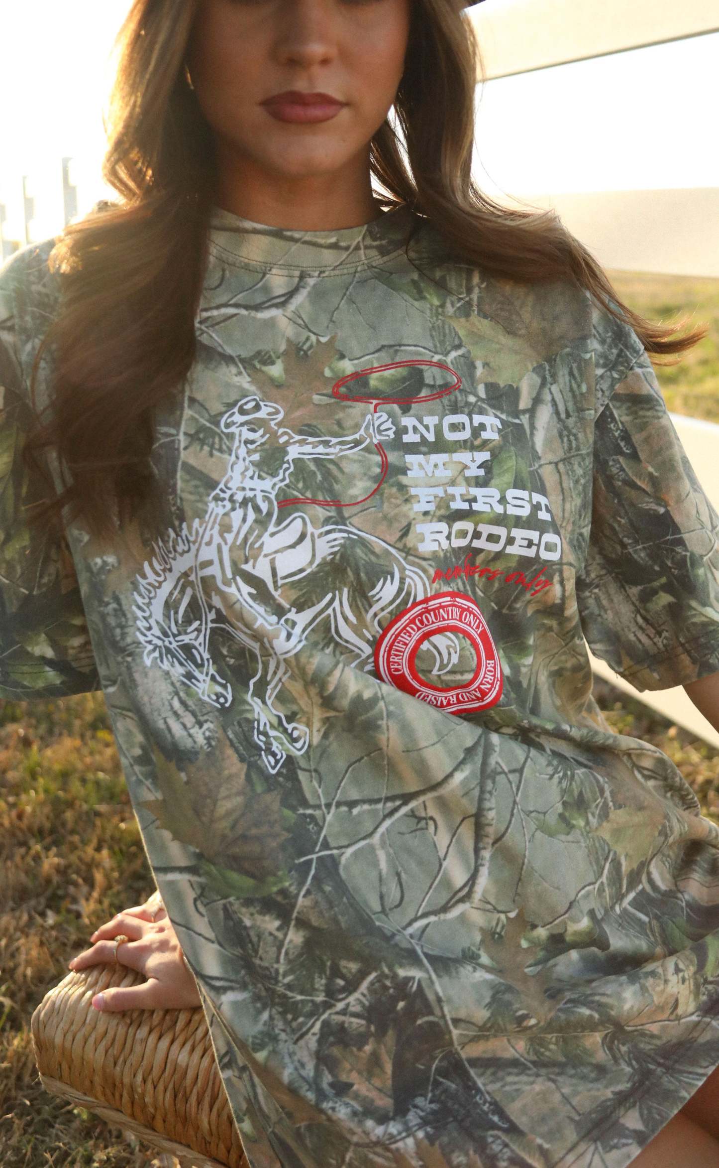 Charlie Southern Members Only Oversized Camo Tee