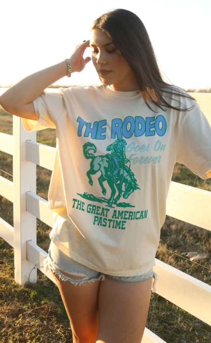 charlie southern: rodeo forever tee - cream