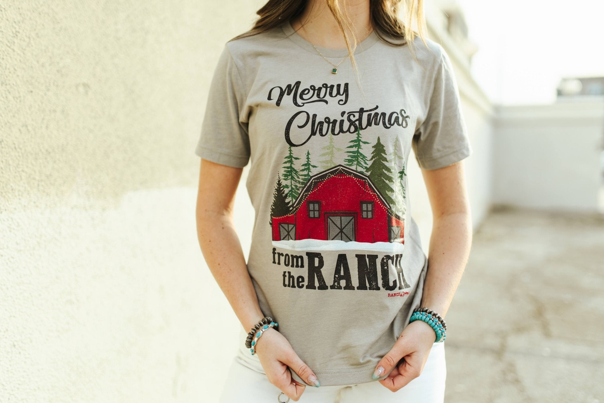 Merry Christmas From The Ranch Graphic Tee