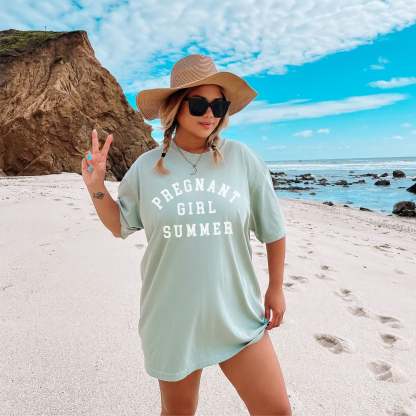Pregnant Girl Summer Shirt