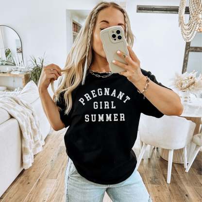 Pregnant Girl Summer Shirt