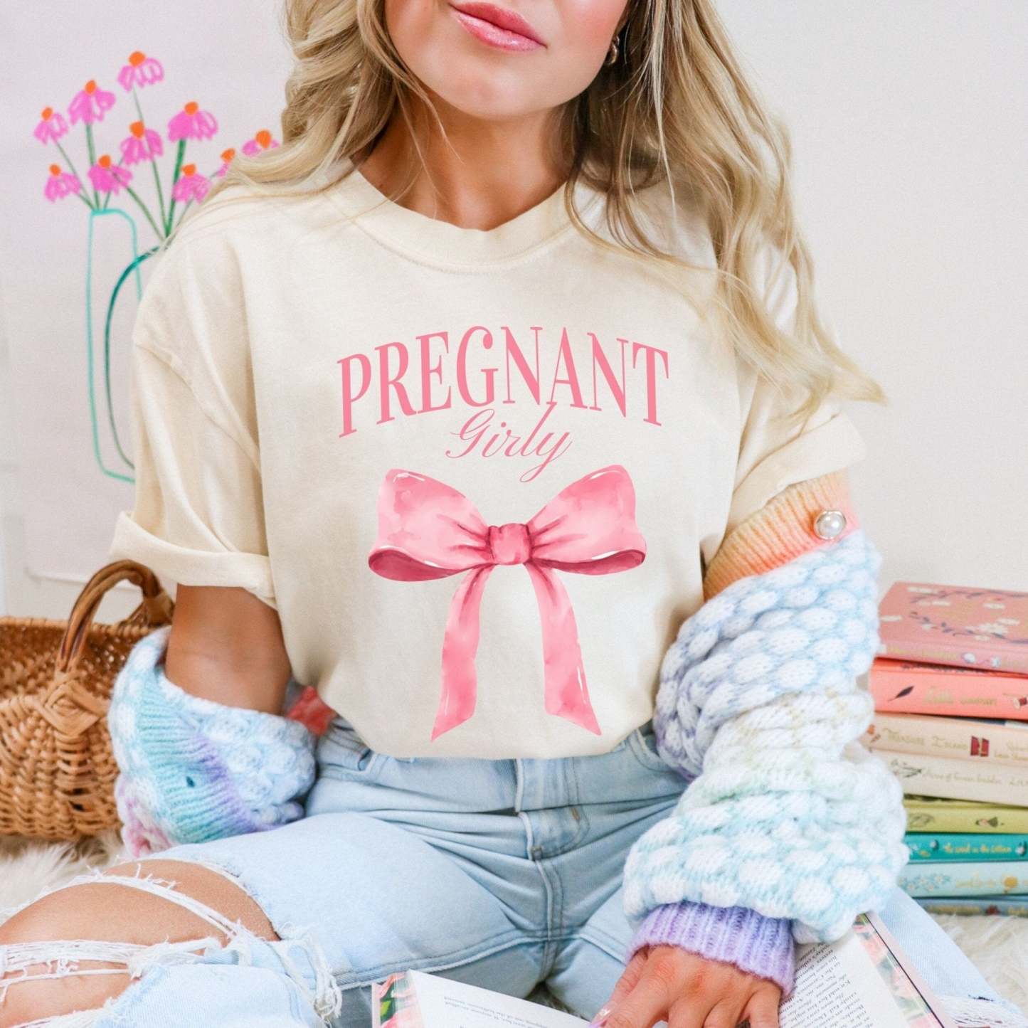 Pregnant Girly Shirt