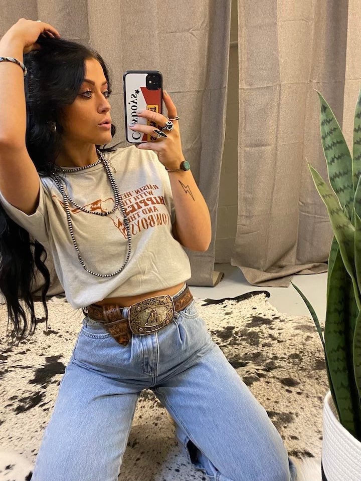 Raisin Hell Bull Skull Graphic Tee