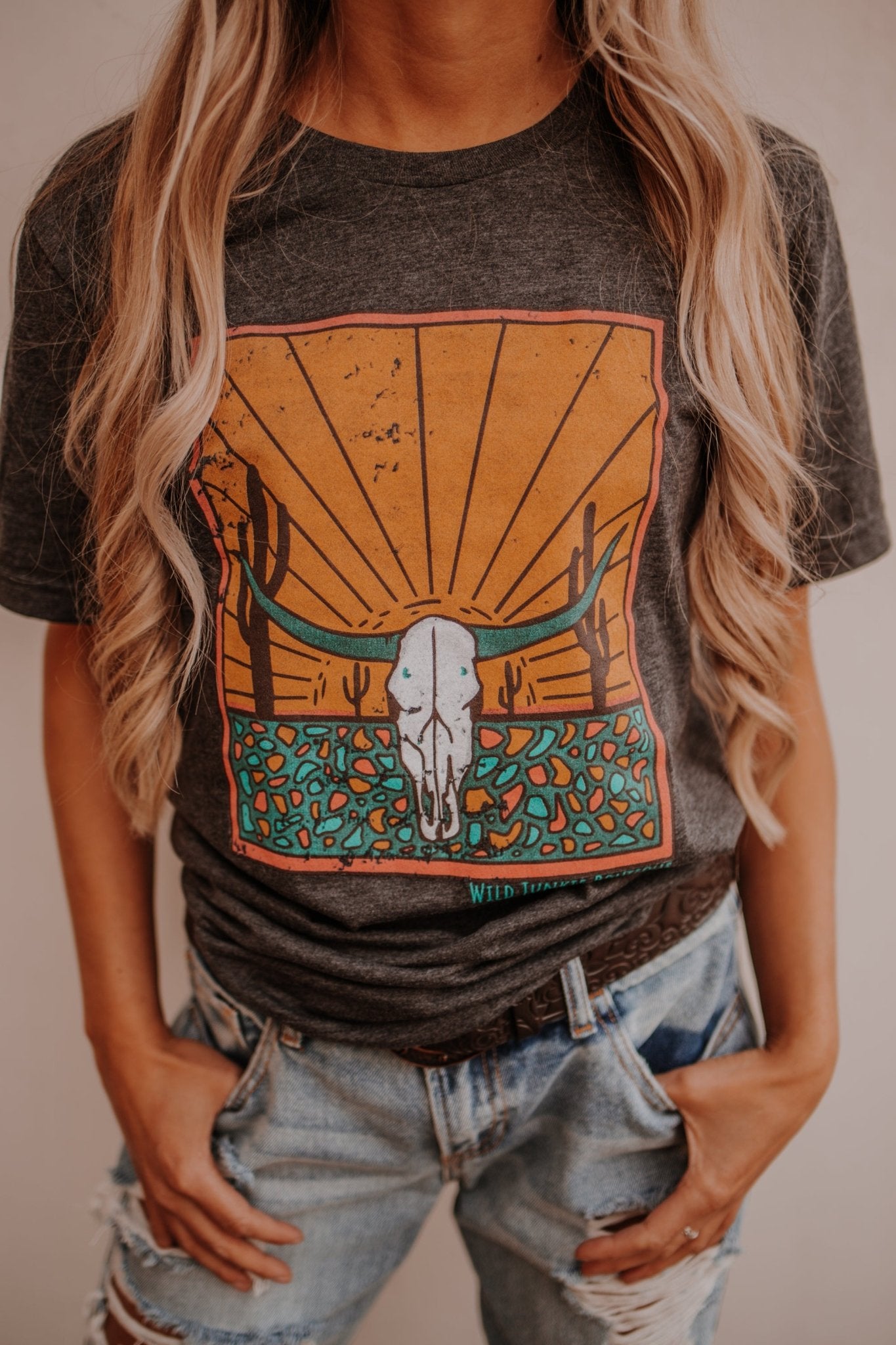 Skull Desert Shirt Cowgirl Tee
