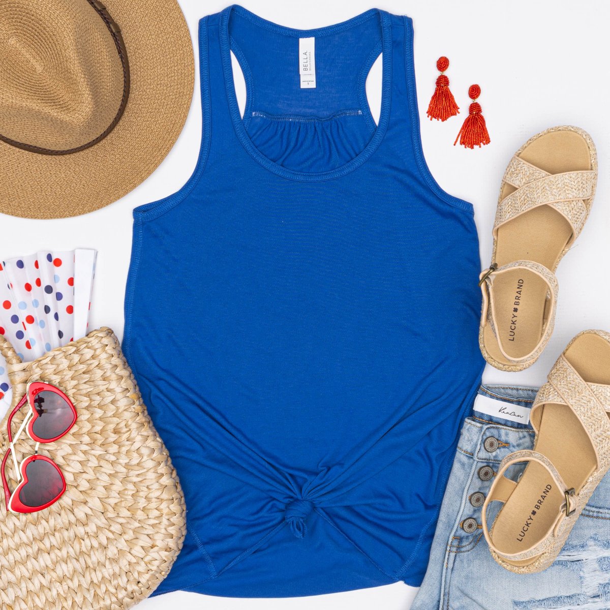 Summer Flowy Racerback Tanks