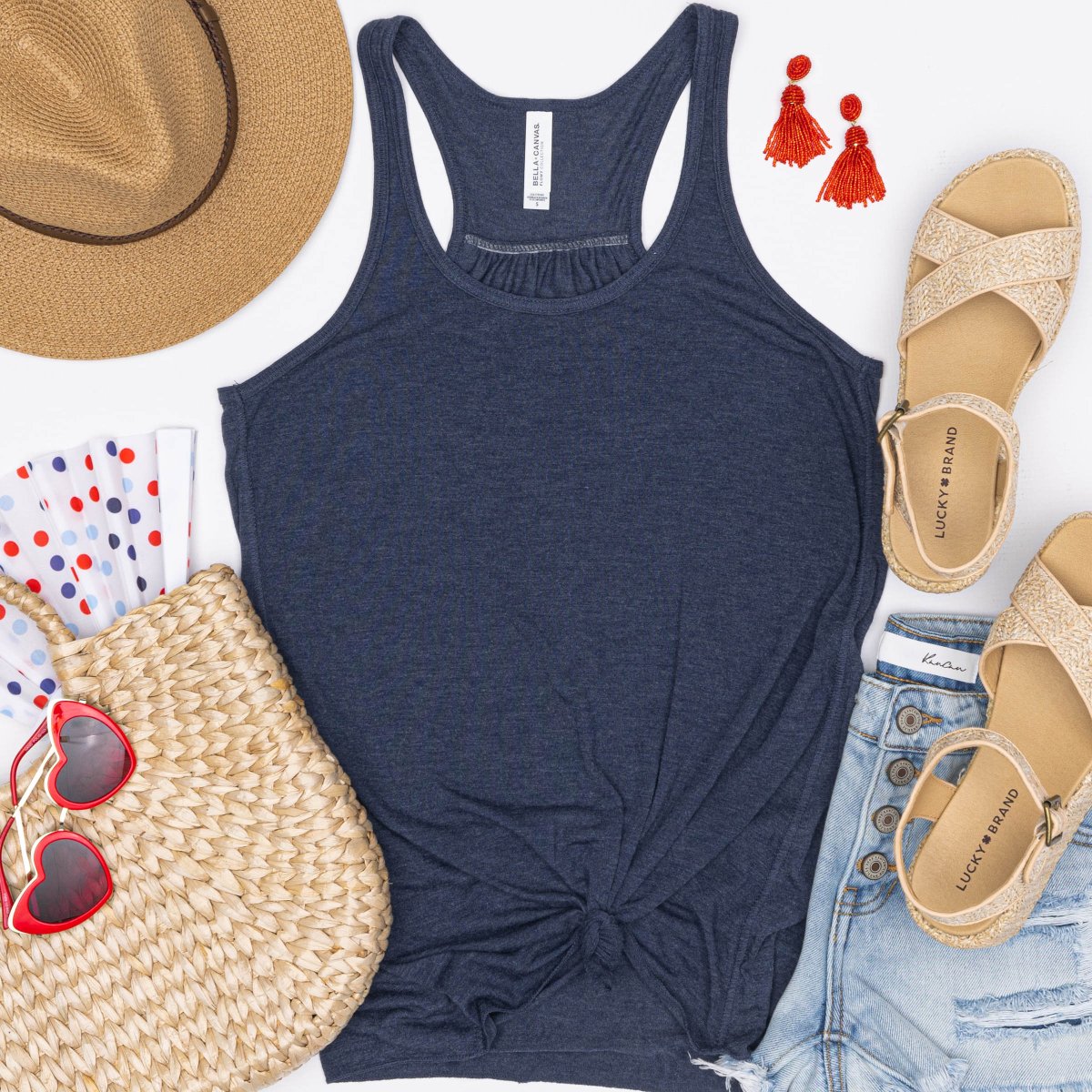 Summer Flowy Racerback Tanks