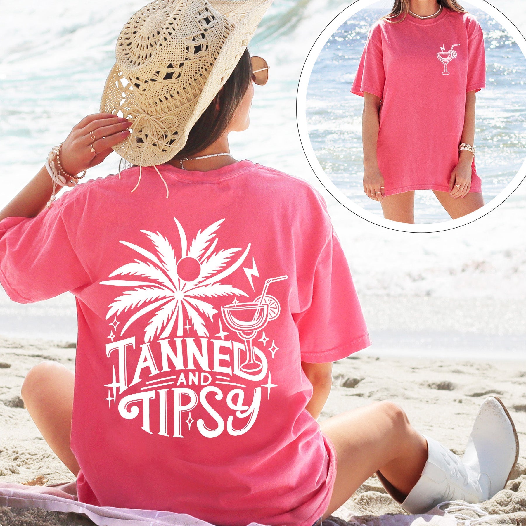 Tanned & Typsy Beach T-Shirt