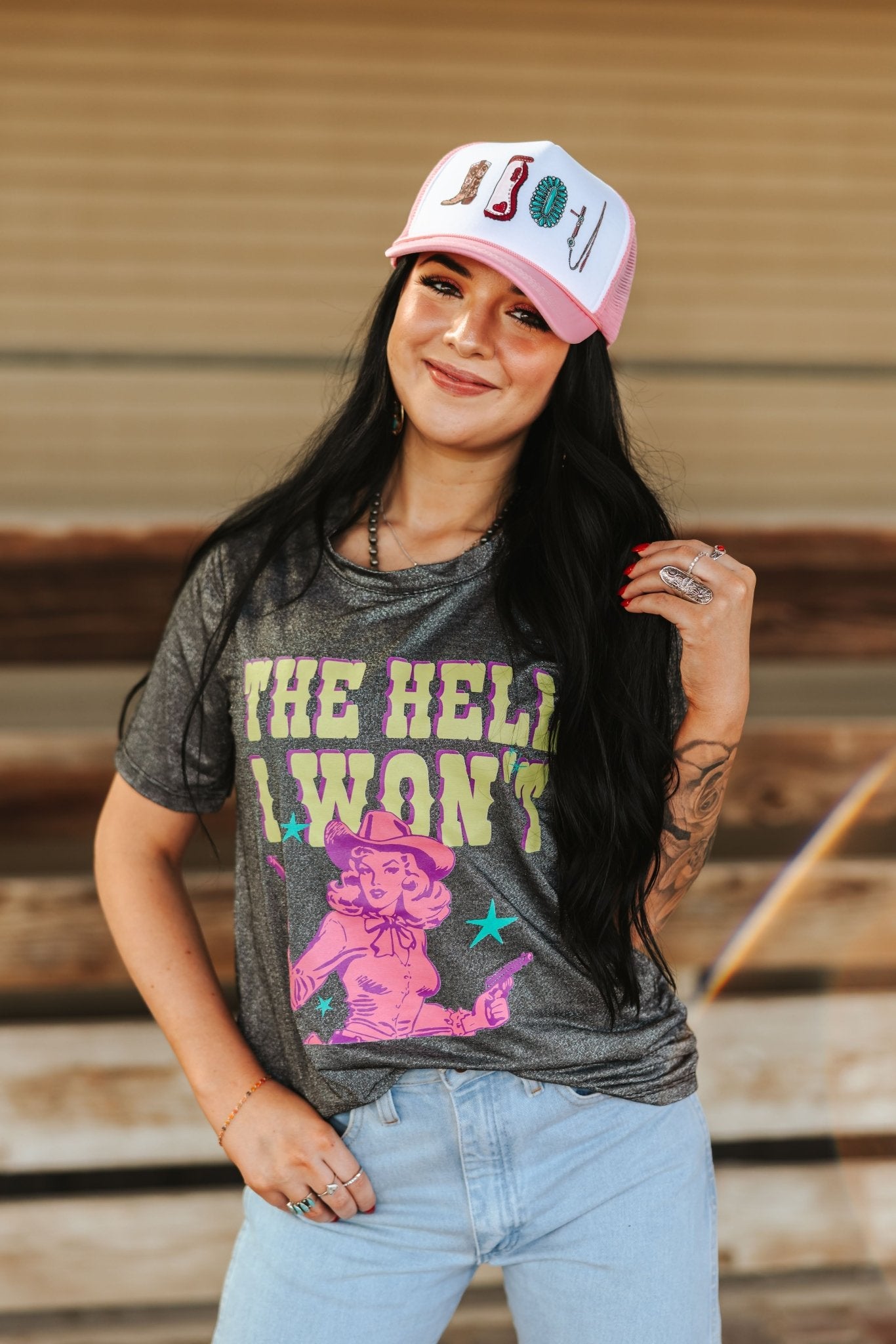 The Hell I Won't Shimmer Graphic Tee