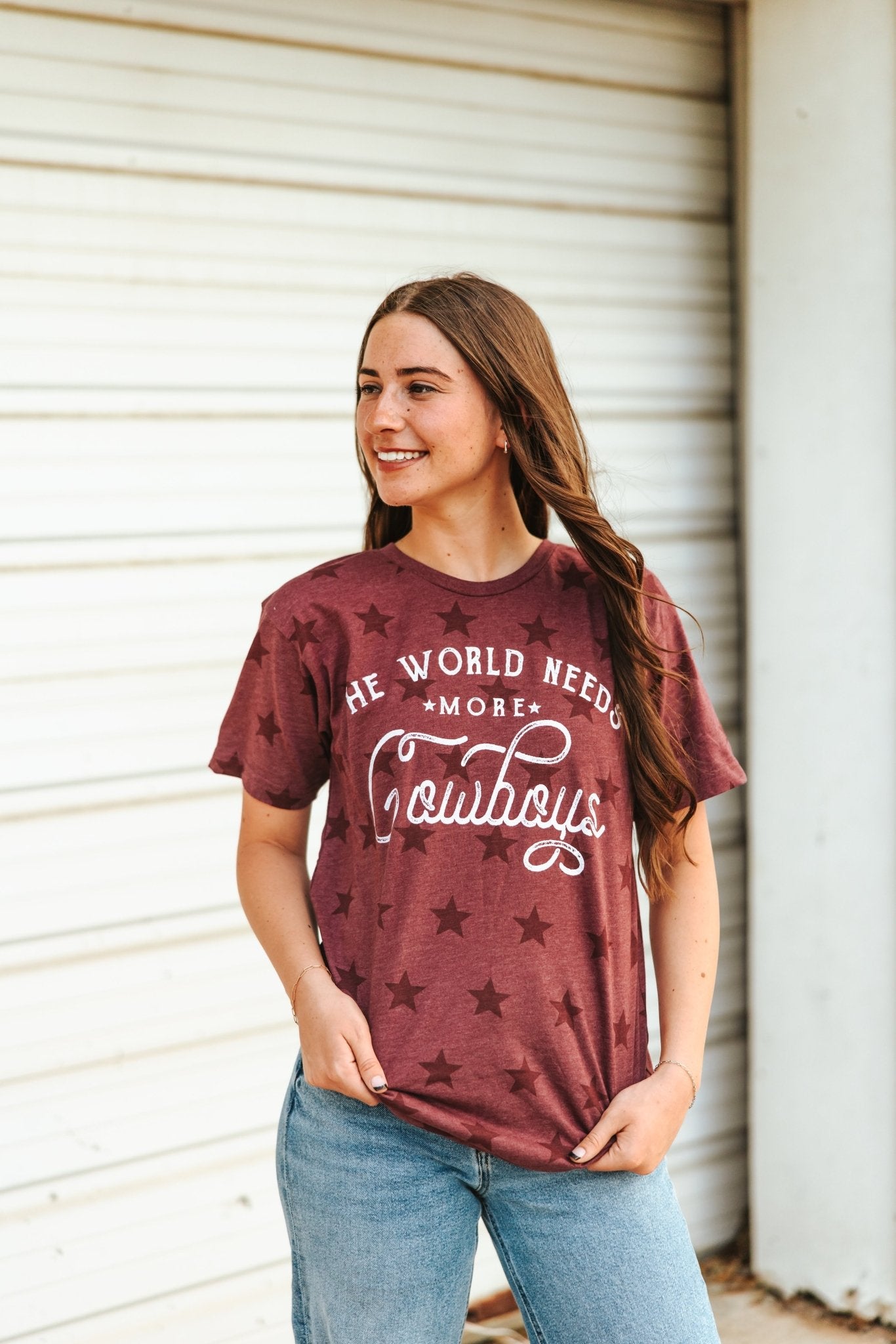 World Needs More Cowboys Star Graphic Tee