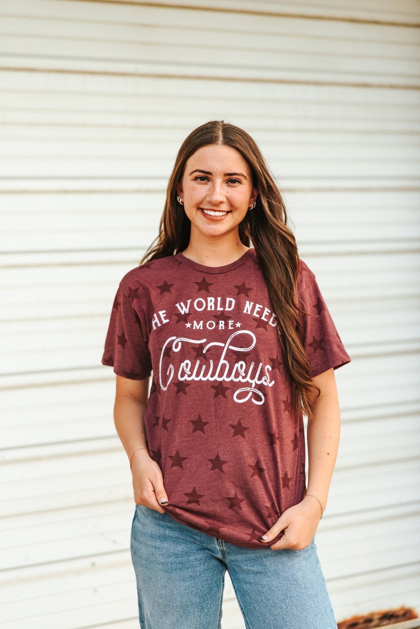 World Needs More Cowboys Star Graphic Tee