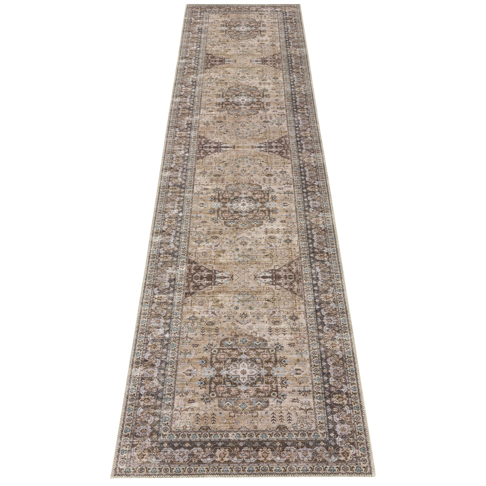 Kaylee Machine Washable and Foldable Vintage Area Rug