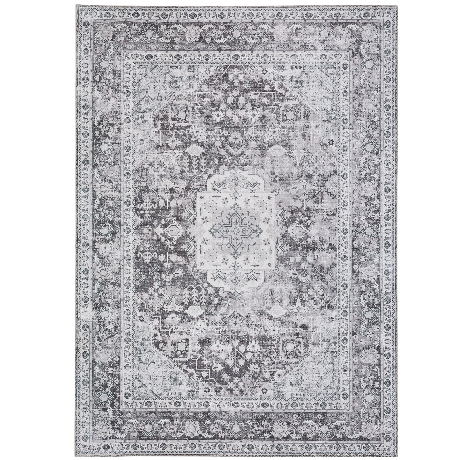 Kaylee Machine Washable and Foldable Vintage Area Rug