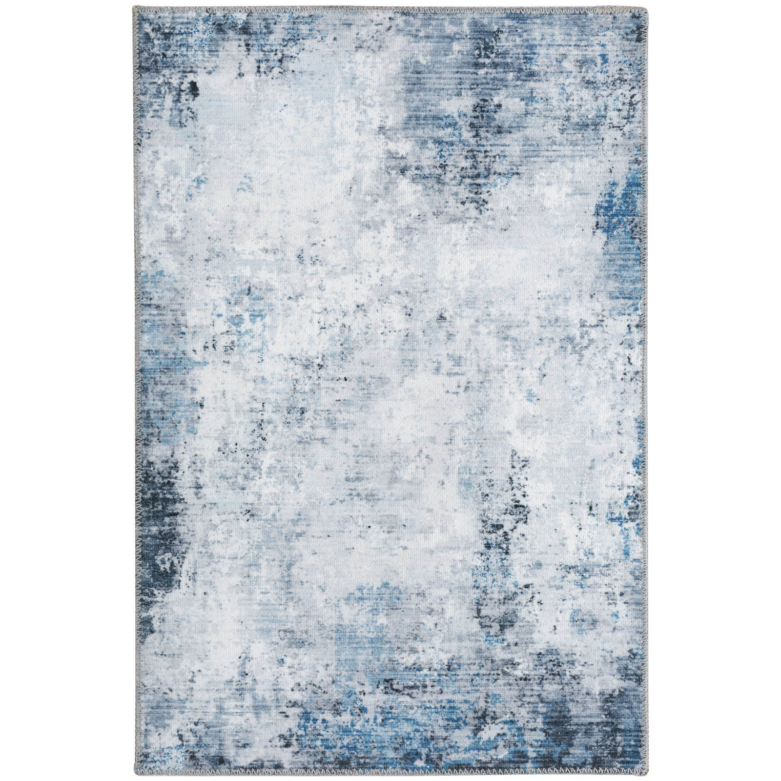 Machine Washable Modern Abstract  Area Rug 