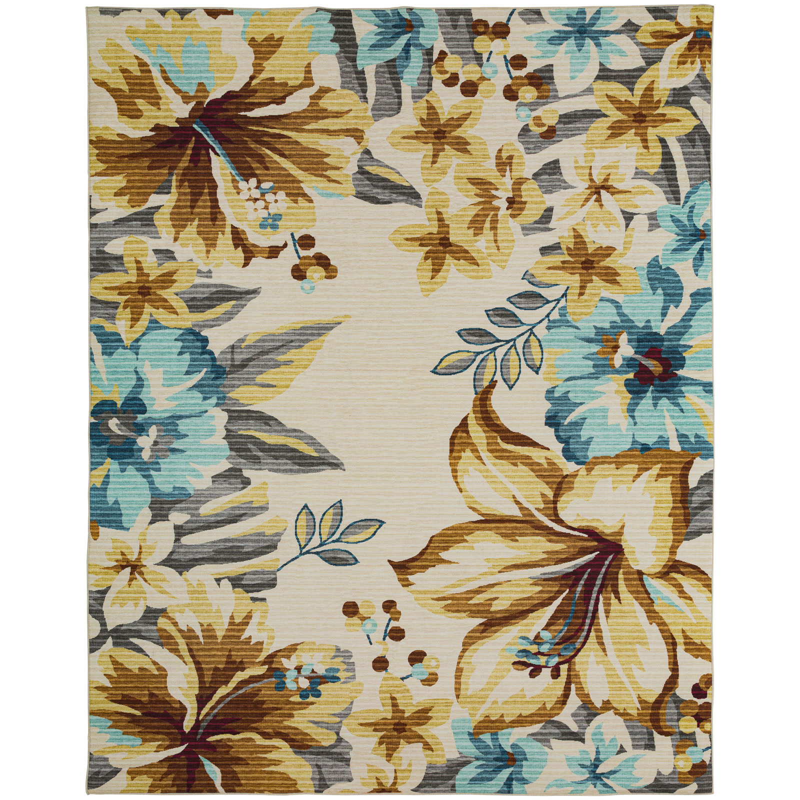 Blossom Outdoor Modern Floral Area Rug